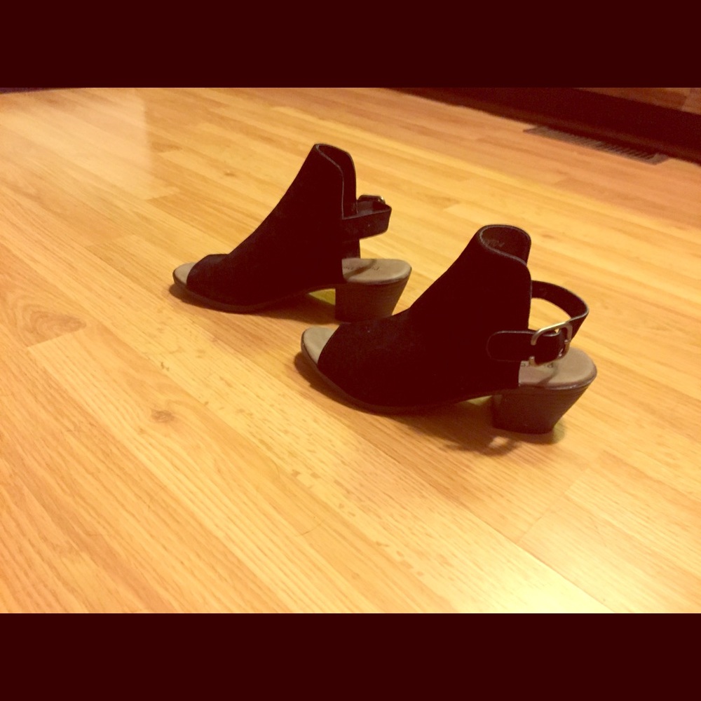Black Sandal Booties Size 6